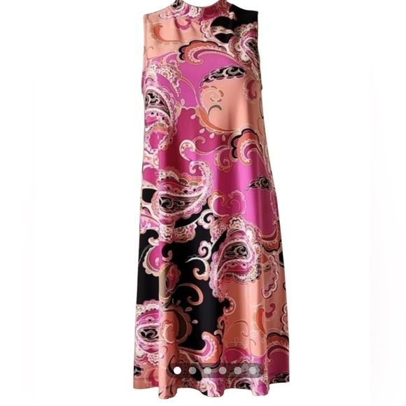 Tiana B Paisley 60's look psychedelic fun dress plus 3X excellent condition - Picture 1 of 5